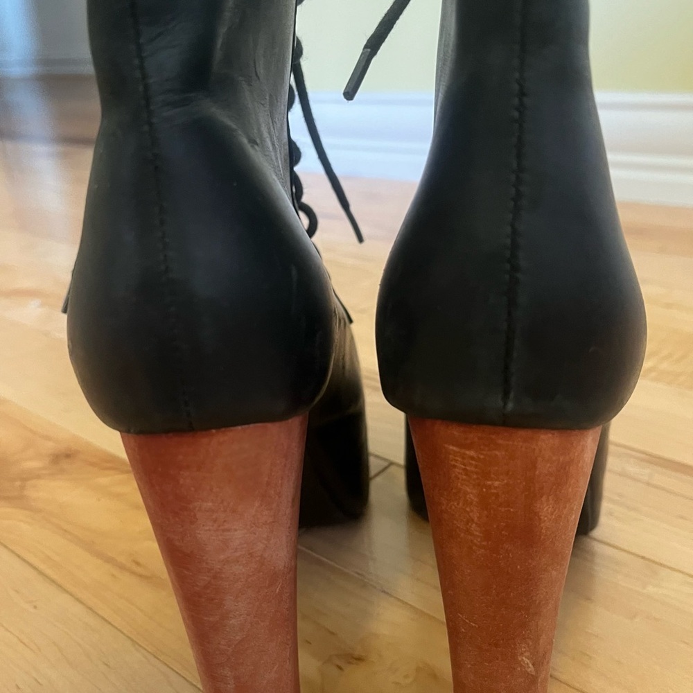 20% OFF 2+ BUNDLES! “Lita” Jeffrey Campbell Leather Boots. Black. Size 8M - Picture 5 of 12